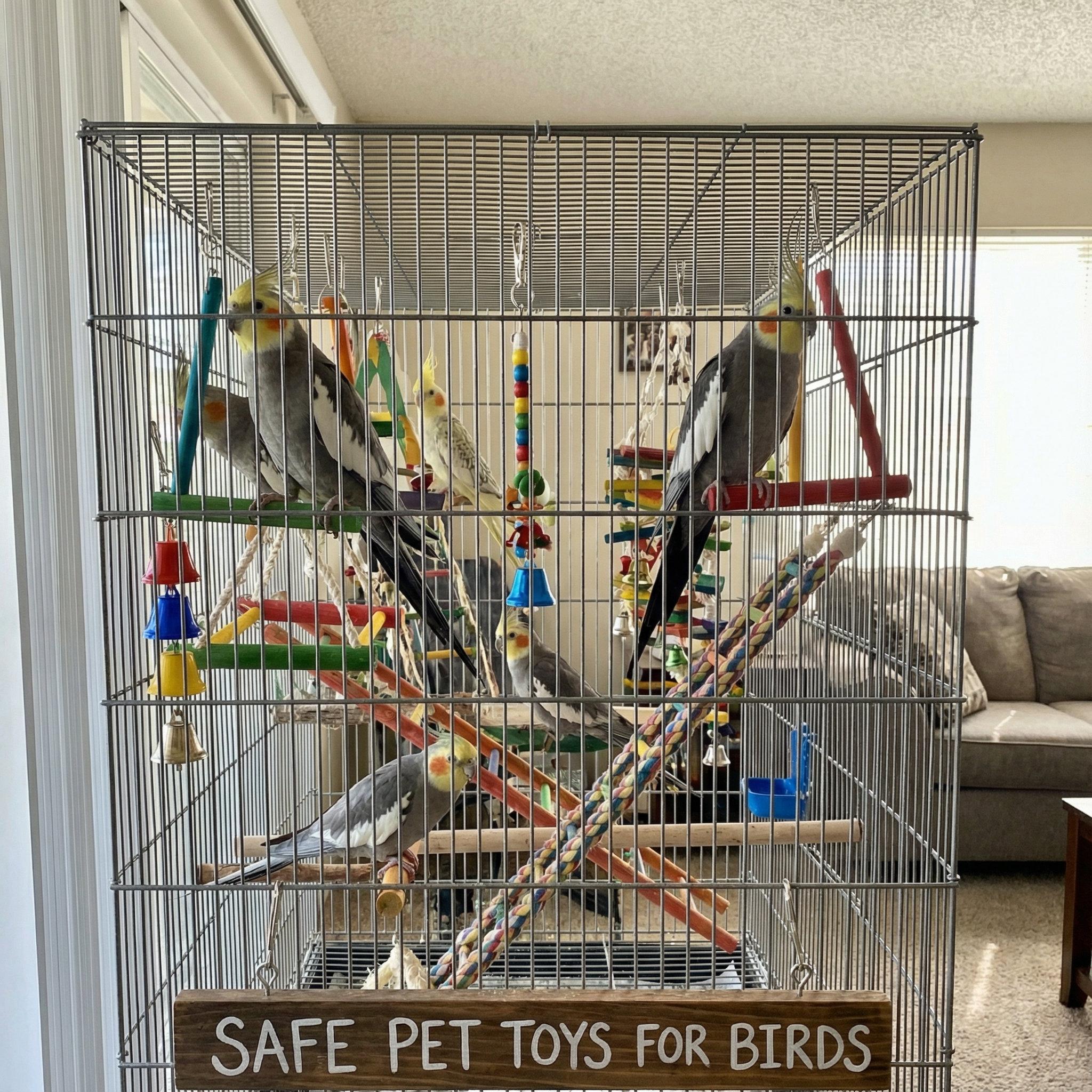 safe pet toys for birds